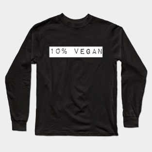 10% Vegan Long Sleeve T-Shirt